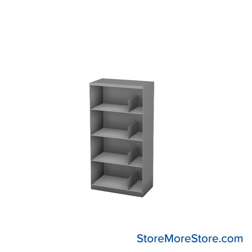 Binder Storage Shelves, 24" W x 54" H, 4 Levels